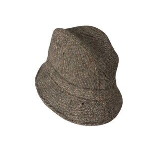 Hats of Ireland Castlebar 100% Donegal Wool Tweed Walking Bucket Hat 71/8 M